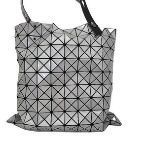 BaoBao by Issey Miyake Silver Geometric Tote
